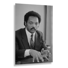 Load image into Gallery viewer, Digitally Restored and Enhanced 1983 Jesse Jackson Print - Civil Rights Leader Portrait - Rainbow Coalition Political History - Archival Print