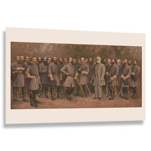Cargar imagen en el visor de la galería, Digitally Restored and Enhanced 1907 Lee and His Generals Print - Confederate Commanders Civil War - Military Leadership - Archival Print