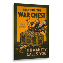 Load image into Gallery viewer, Digitally Restored and Enhanced 1917 WWI War Bonds Poster - Help Fill the War Chest - World War I Patriotic Propaganda - Archival Print