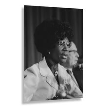 Cargar imagen en el visor de la galería, Digitally Restored and Enhanced 1971 Shirley Chisholm Portrait Print - Congressional Black Caucus Speech - Founding Member Pioneer - Archival Print