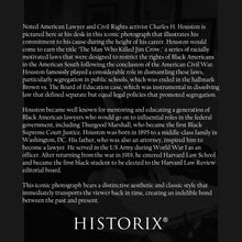 Load image into Gallery viewer, Digitally Restored and Enhanced 1939 Charles Houston Photo Print - Vintage Portrait Photo of American Lawyer Charles Hamilton Houston Wall Art Poster