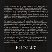 Load image into Gallery viewer, Digitally Restored and Enhanced 1874 The Sacred Heart of Jesus Picture Photo - Vintage Sacred Heart Poster Print - Sacred Heart of Jesus Poster Wall Art