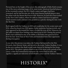 Load image into Gallery viewer, Digitally Restored and Enhanced 1920 Babe Ruth Portrait Photo - Vintage Photo of New York Yankees Babe Ruth Poster Print - Old Photo of Babe Ruth on Field