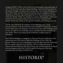 Load image into Gallery viewer, Digitally Restored and Enhanced 1930 Margaret Bourke-White Photo Print - Old Photo of Margaret Burke White Atop Chrysler Building New York City Poster