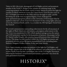 Load image into Gallery viewer, Digitally Restored and Enhanced 1963 Medgar Evers Poster Photo Print - Vintage Portrait of Black American Civil Rights Activist Medgar Evers Facing Right