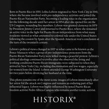 Load image into Gallery viewer, Digitally Restored and Enhanced 1954 Lolita Lebron Print Photo - Old Photo of the Arrest of Puerto Rican Nationalist Leader Lolita Lebron Wall Art Poster