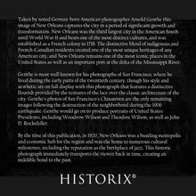 Load image into Gallery viewer, Digitally Restored and Enhanced 1920 A Vista Through Iron Lace Photo Print - Vintage Photo of A Vista Through An Iron Lace in New Orleans Wall Art Poster