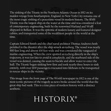 Load image into Gallery viewer, Digitally Restored and Enhanced 1958 Photograph of The World Newspaper Headlining The Sinking of The Titanic - Titanic on Vintage Newspaper Photo Print