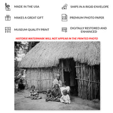 Load image into Gallery viewer, Digitally Restored and Enhanced 1903 A Native Hut in Puerto Rico Poster Photo - Vintage Photo of A Native Hut in San Juan Puerto Rico Wall Art Print