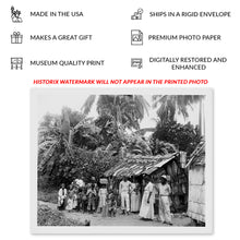 Load image into Gallery viewer, Digitally Restored and Enhanced 1903 Puerto Rican Natives Photo Print - Old Photo of Natives in Puerto Rico Wall Art Poster - Puerto Rico Vintage Poster