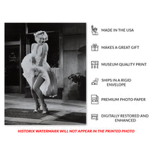 Load image into Gallery viewer, Digitally Restored and Enhanced 1955 Marilyn Monroe Poster Photo - Old Picture of Marilyn Monroe Wall Art - Vintage Marilyn Monroe Portrait Photo Print