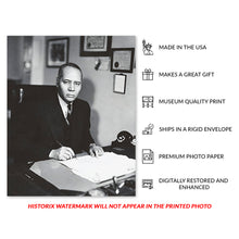 Load image into Gallery viewer, Digitally Restored and Enhanced 1939 Charles Houston Photo Print - Vintage Portrait Photo of American Lawyer Charles Hamilton Houston Wall Art Poster