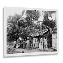 Load image into Gallery viewer, Digitally Restored and Enhanced 1903 Puerto Rican Natives Photo Print - Old Photo of Natives in Puerto Rico Wall Art Poster - Puerto Rico Vintage Poster