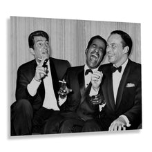 Load image into Gallery viewer, Digitally Restored and Enhanced 1961 The Tremendous Trio Print Photo - Vintage Photo of Frank Sinatra Dean Martin & Sammy Davis Jr Poster Print Wall Art