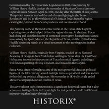 Load image into Gallery viewer, Digitally Restored and Enhanced 1836 Surrender of Santa Anna Photo Print - Vintage Poster Photo of The Surrender of Santa Anna Commissioned in 1886