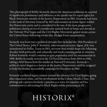 Load image into Gallery viewer, Digitally Restored and Enhanced 1963 Bobby Kennedy Photo Print - Old Poster Photo of Washington DC Justice Department Robert F Kennedy Speaking to Crowd