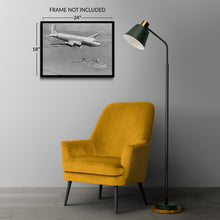 Load image into Gallery viewer, Digitally Restored and Enhanced 1945 American Airlines Photo Print - Vintage American Airlines Plane DC-4 Flying Over Statue of Liberty Poster Wall Art