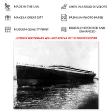 Load image into Gallery viewer, Digitally Restored and Enhanced 1911 The Titanic Photo Print - Vintage Photo of The Titanic Poster Wall Art - Old Poster Photo of RMS Titanic Ship