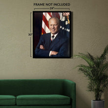 Cargar imagen en el visor de la galería, Digitally Restored and Enhanced Gerald R Ford 38th President of the United States Official Portrait Photo Print Poster