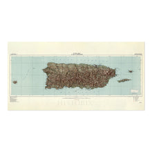 Load image into Gallery viewer, Digitally Restored and Enhanced 1952 Puerto Rico Map Poster - Vintage Wall Map of Puerto Rico E Islas Limitrofes - Old Puerto Rico Map Wall Art Print