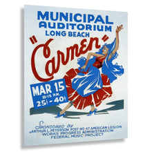 Load image into Gallery viewer, Digitally Restored and Enhanced 1936 Long Beach California Carmen Opera WPA Federal Art Project Poster - Depression Era Art Deco - Archival Reproduction