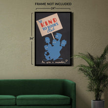 Cargar imagen en el visor de la galería, Digitally Restored and Enhanced 1936 Be Kind to Books Club Chicago Illinois Library WPA Federal Art Project Poster - Depression Era Art Deco - Archival Reproduction