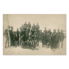 Load image into Gallery viewer, Digitally Restored and Enhanced 1890 Buffalo Soldiers Photo Print - Vintage Photo of The Buffalo Soldiers in Fort Keogh Montana Wall Art Poster Print
