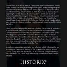 Cargar imagen en el visor de la galería, Digitally Restored and Enhanced Kamala Harris 49th Vice President of the United States Official Portrait Photo Print Poster