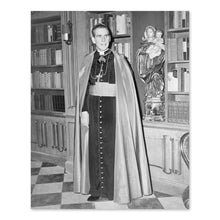 Cargar imagen en el visor de la galería, Digitally Restored and Enhanced 1952 Bishop Fulton J Sheen Photo Print - Vintage Photo of Bishop Fulton Sheen Poster