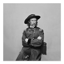 Cargar imagen en el visor de la galería, Digitally Restored and Enhanced 1865 General George Custer Print - Civil War Cavalry Commander - Union Army Major General Portrait - Archival Print