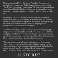Cargar imagen en el visor de la galería, Digitally Restored and Enhanced 1905 Wood Street Pittsburgh Print - Pennsylvania Downtown Streetscape Gilded Age - Steel City Heritage - Archival Print