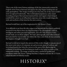 Load image into Gallery viewer, Digitally Restored and Enhanced 1898 Nipper the Dog Photo Print - Vintage Dog Poster Wall Art Looking at and Listening to a Phonograph by Francis Berraud