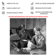 Load image into Gallery viewer, Digitally Restored and Enhanced 1945 Tuskegee Airmen Photo Print - Historic World War II Photo of Tuskegee Airmen Poster Wall Art at Ramitelli Italy