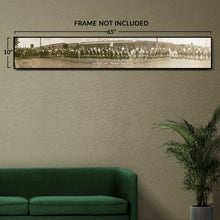 Load image into Gallery viewer, Digitally Restored and Enhanced 1911 Cow Girls at Pendleton Round Up Panoramic Photo - Vintage Photo of Cow Girls at Pendleton Round-Up Poster Wall Art