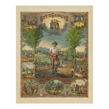 Cargar imagen en el visor de la galería, Digitally Restored and Enhanced 1873 Gift for the Grangers Print - National Grange Farmers Movement - Gilded Age Agriculture - Archival Print