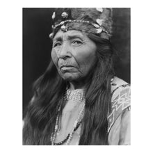 Cargar imagen en el visor de la galería, Digitally Restored and Enhanced 1923 Klamath Woman Portrait Print - Indigenous Oregon Pacific Northwest - Southern Oregon Heritage - Archival Print