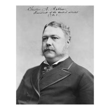 Cargar imagen en el visor de la galería, Digitally Restored and Enhanced 1882 Chester A. Arthur Print - Presidential Portrait - Gilded Age Civil Service Reform Era - Archival Print