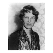 Cargar imagen en el visor de la galería, Digitally Restored and Enhanced 1928 Amelia Earhart Print - Aviatrix Portrait Transatlantic Flight Pioneer - Golden Age Aviation - Archival Print