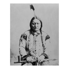 Load image into Gallery viewer, Digitally Restored and Enhanced 1884 Sitting Bull Print - Lakota Leader Portrait Calumet - Native American Frontier History - Archival Print