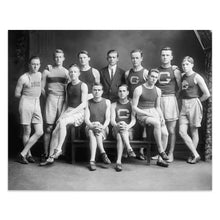 Load image into Gallery viewer, Digitally Restored and Enhanced 1905 Washington DC Collegiate Track Team Print - Edwardian Athletics - Student Sports Progressive Era - Archival Print