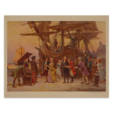 Load image into Gallery viewer, Digitally Restored and Enhanced 1932 Franklin Return to Philadelphia Print - Benjamin Franklin 1785 - Revolutionary Diplomat Homecoming - Archival Print