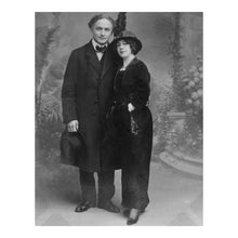 Load image into Gallery viewer, 1913 Harry and Beatrice Houdini Print - Vaudeville Magician Couple Nice France - Golden Age Magic - Archival Print