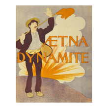 Load image into Gallery viewer, Digitally Restored and Enhanced 1895 Aetna Dynamite Advertisement - Industrial Explosives - Gilded Age Mining Railroad - Archival Print