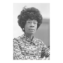 Load image into Gallery viewer, Digitally Restored and Enhanced 1972 Shirley Chisholm Print - Presidential Campaign Announcement Portrait - Unbought Unbossed - Archival Print