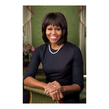 Load image into Gallery viewer, Digitally Restored and Enhanced 2013 Michelle Obama Print - First Lady Official White House Portrait - Green Room Photograph - Archival Print