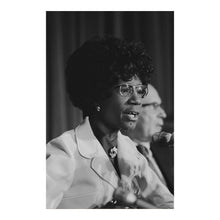 Cargar imagen en el visor de la galería, Digitally Restored and Enhanced 1971 Shirley Chisholm Portrait Print - Congressional Black Caucus Speech - Founding Member Pioneer - Archival Print