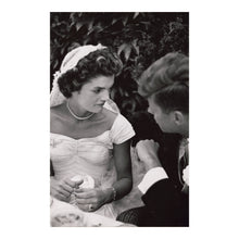 Load image into Gallery viewer, Digitally Restored and Enhanced 1953 JFK Wedding Photo - John and Jacqueline Kennedy Reception - Newport Rhode Island Wedding - Archival Print