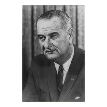Cargar imagen en el visor de la galería, 1964 Lyndon B. Johnson Print - 36th President Official Portrait - White House Great Society Era - Archival Print