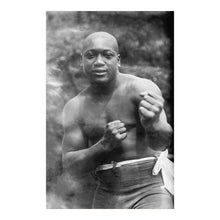 Load image into Gallery viewer, Digitally Restored and Enhanced 1900 Jack Johnson Print - Early Career Boxing Portrait - Galveston Champion Pre-Title Era - Archival Print