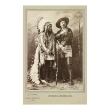 Cargar imagen en el visor de la galería, Digitally Restored and Enhanced 1897 Sitting Bull and Buffalo Bill Print - Wild West Show Portrait - Frontier Legends Montreal - Archival Print